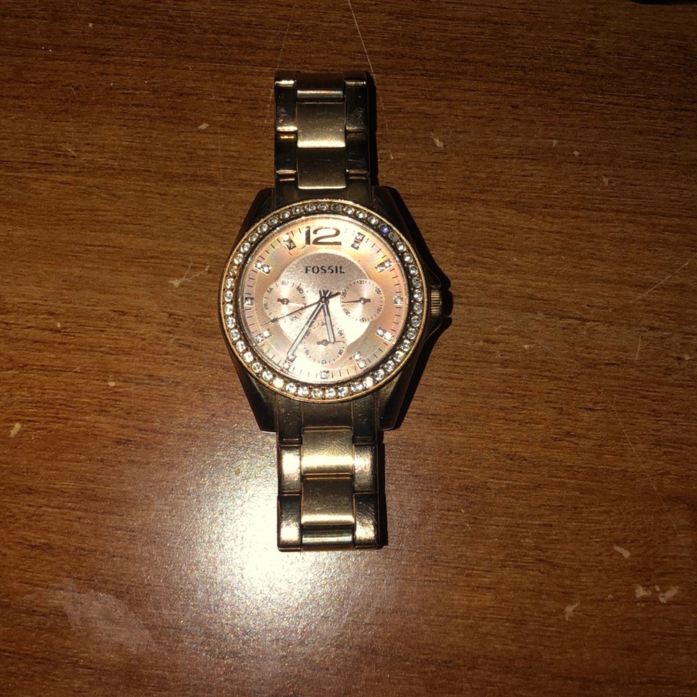 Fossil women’s gold watch